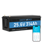 24V 314Ah LiFePO4 Lithium Battery with Bluetooth, 200A BMS, for Off-Grid, Solar, RV, Camper, Trolling Motor, Marine, Boats
