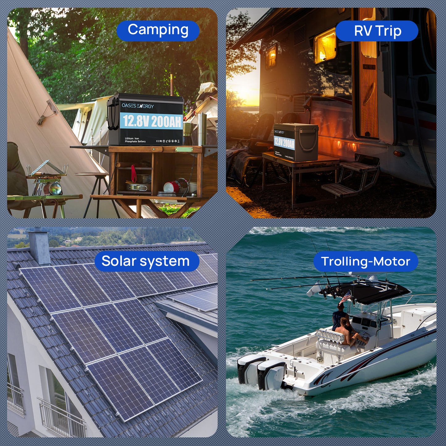 12V 200Ah LiFePO4 Lithium Battery, Mini Size With 100A BMS,for RV, Camping, Marine, Solar Home System,Trolling Motor